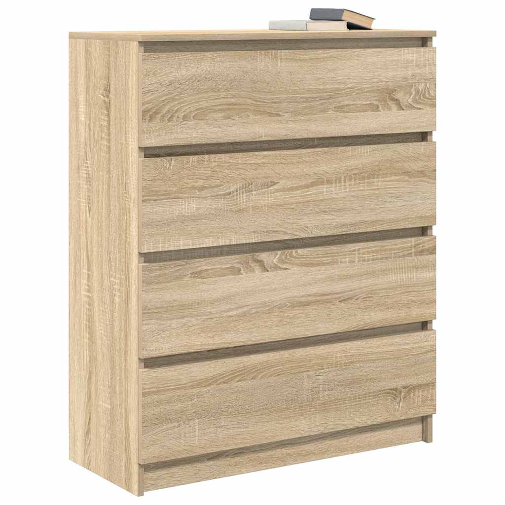 Buffet chêne sonoma 80x35x99 cm bois d'ingénierie - XIOS