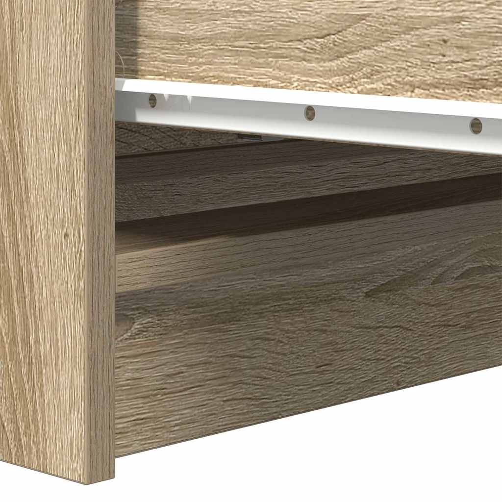Buffet chêne sonoma 80x35x99 cm bois d'ingénierie - XIOS