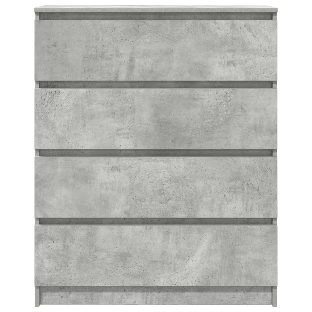 Buffet gris béton 80x35x99 cm bois d'ingénierie - XIOS