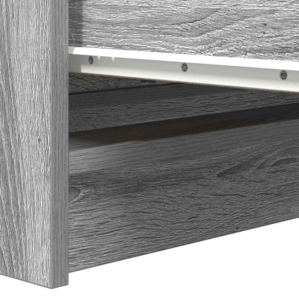 Buffet sonoma gris 80x35x99 cm bois d'ingénierie - XIOS