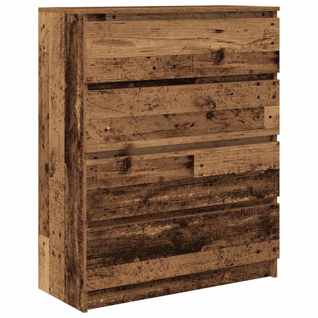 Buffet vieux bois 80x35x99 cm bois d'ingénierie - XIOS