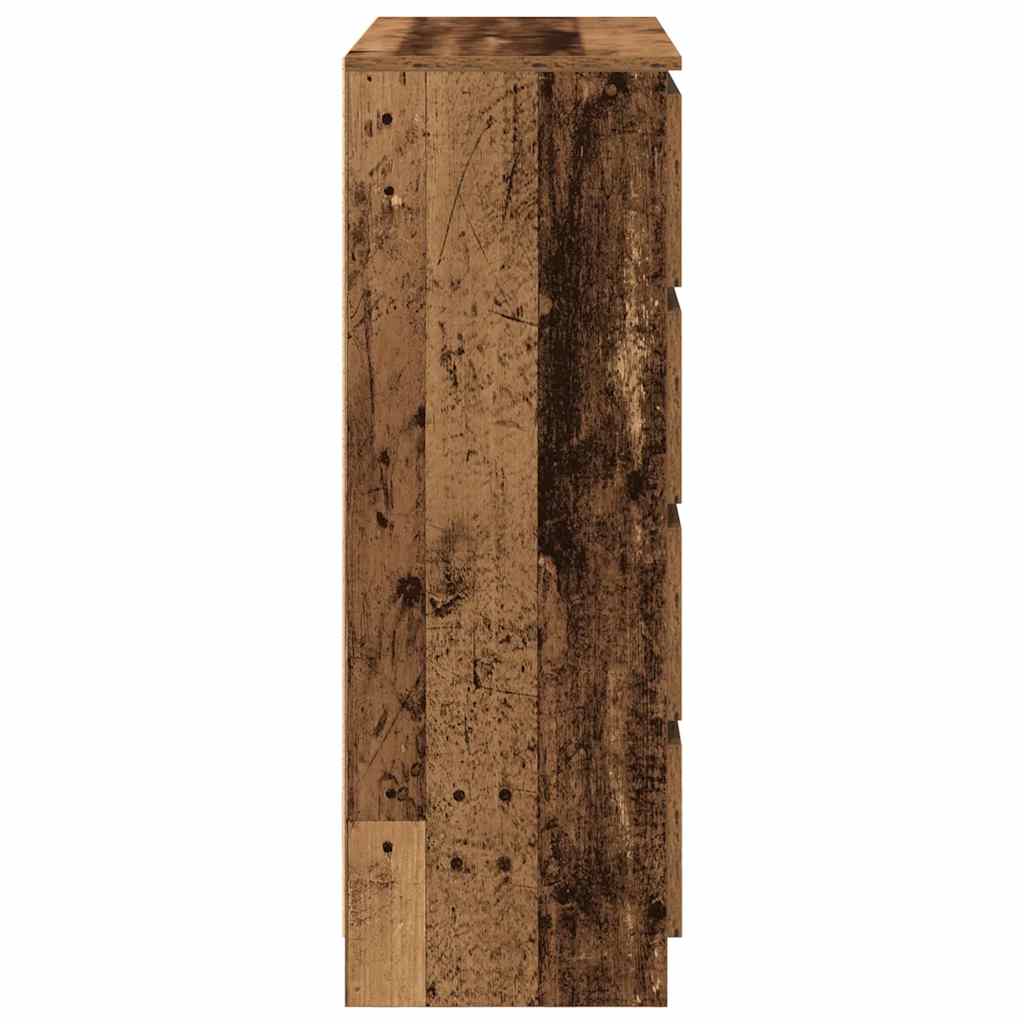 Buffet vieux bois 80x35x99 cm bois d'ingénierie - XIOS