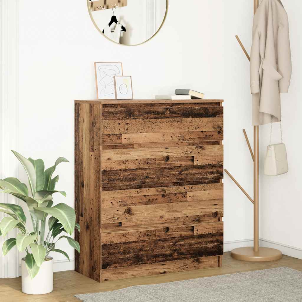 Buffet vieux bois 80x35x99 cm bois d'ingénierie - XIOS