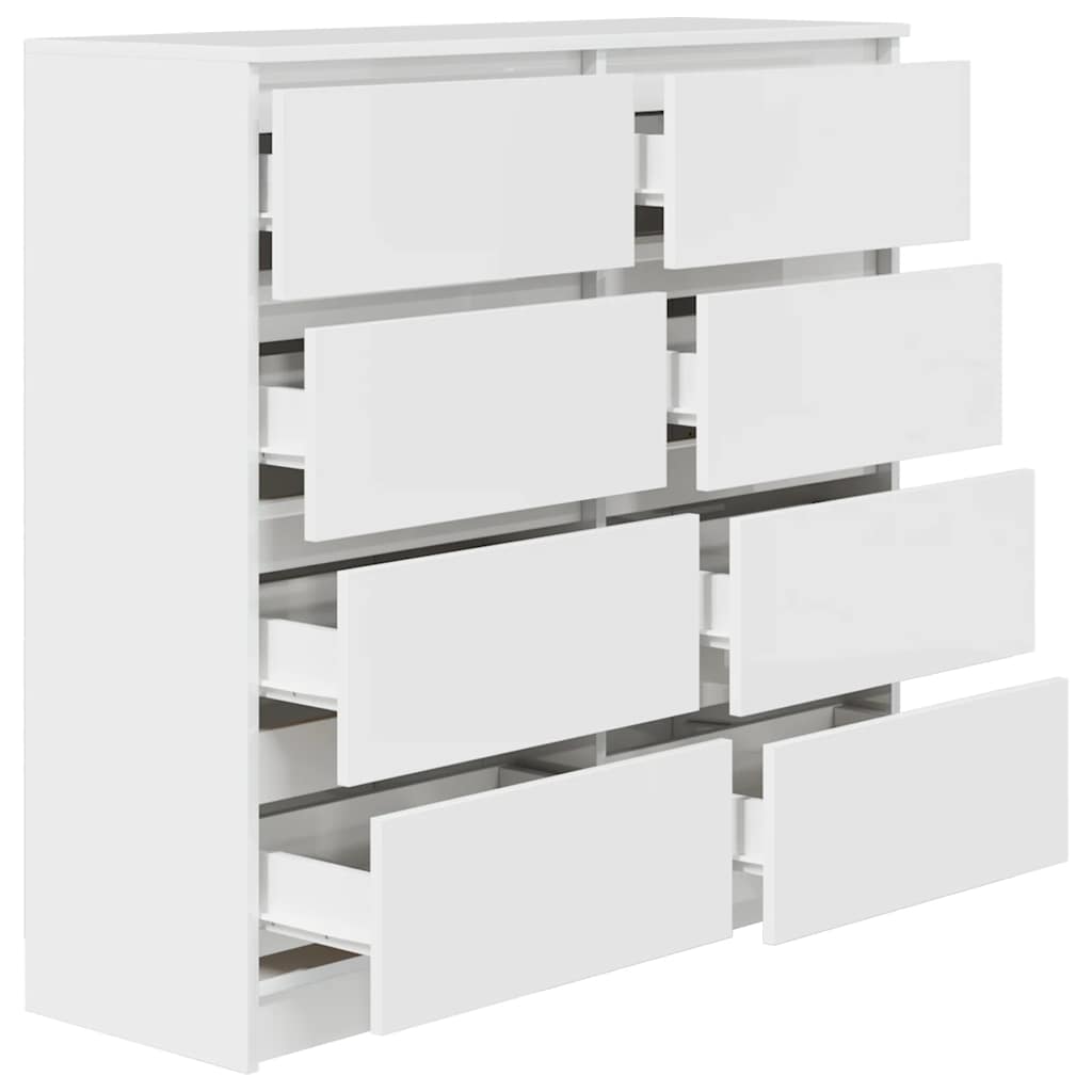 Buffet blanc 100x35x99 cm bois d'ingénierie - XIOS