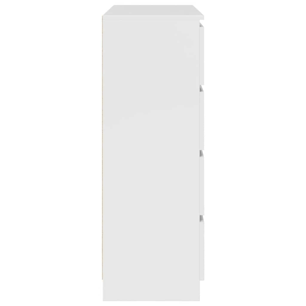 Buffet blanc 100x35x99 cm bois d'ingénierie