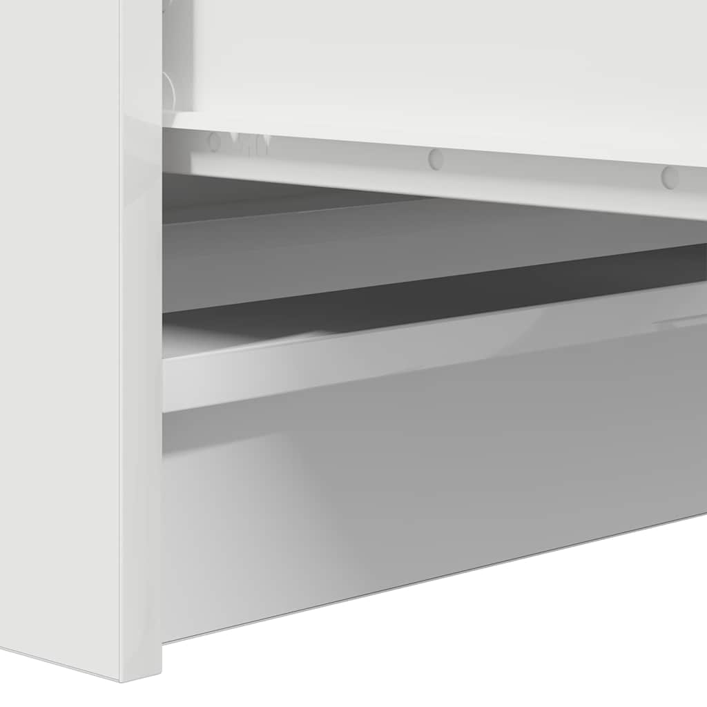 Buffet blanc 100x35x99 cm bois d'ingénierie