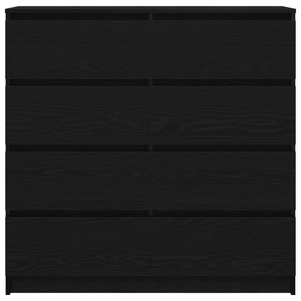 Buffet chêne noir 100x35x99 cm bois d'ingénierie