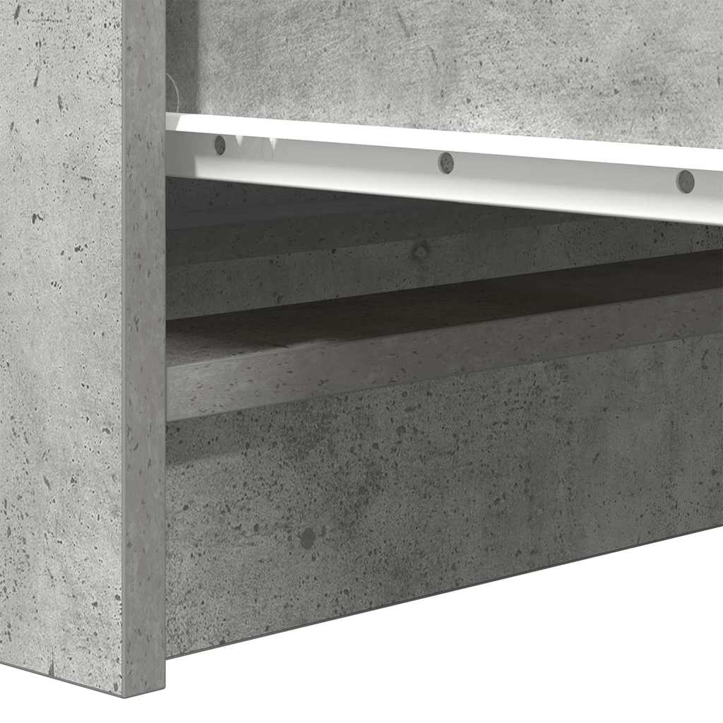 Buffet gris béton 100x35x99 cm bois d'ingénierie - XIOS