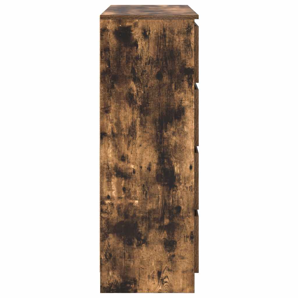 Buffet chêne fumé 100x35x99 cm bois d'ingénierie - XIOS