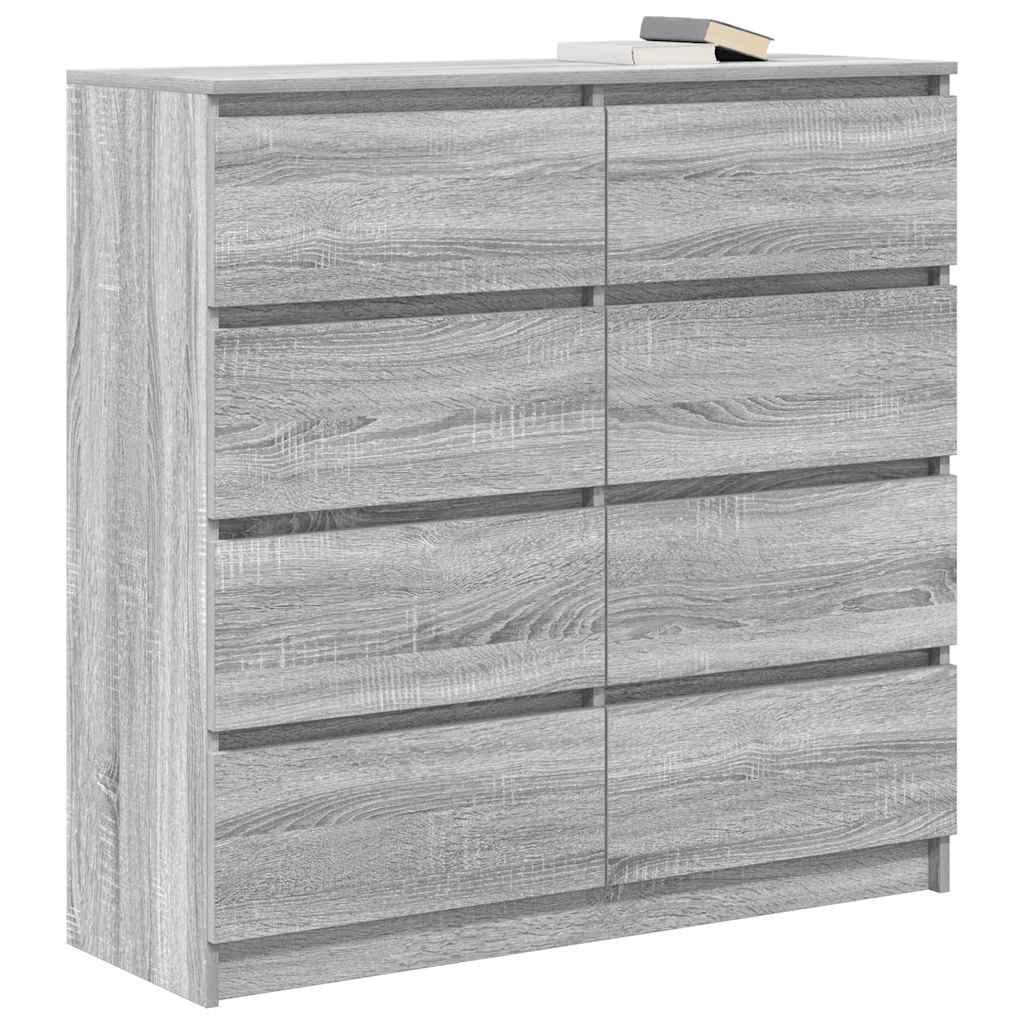 Buffet sonoma gris 100x35x99 cm bois d'ingénierie - XIOS