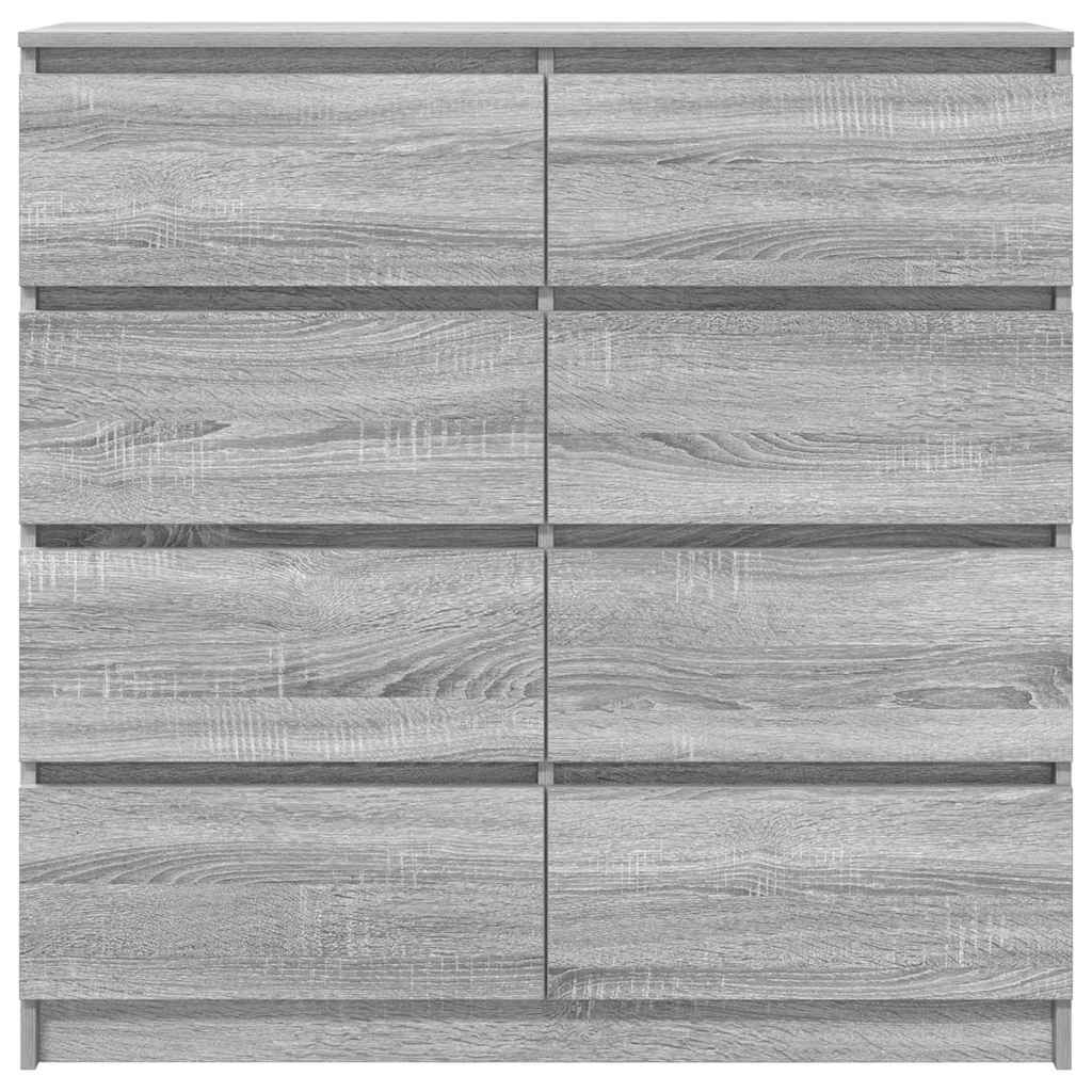 Buffet sonoma gris 100x35x99 cm bois d'ingénierie - XIOS