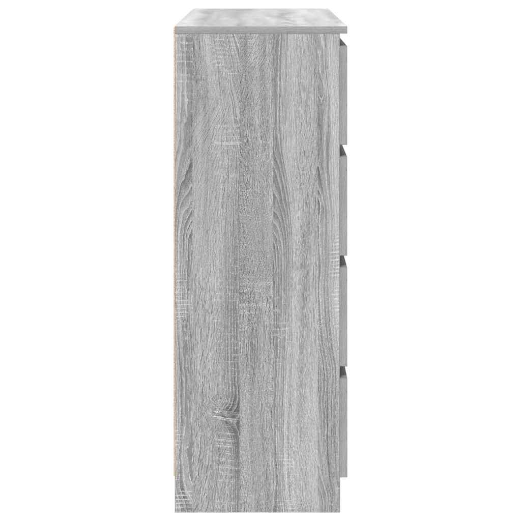 Buffet sonoma gris 100x35x99 cm bois d'ingénierie - XIOS