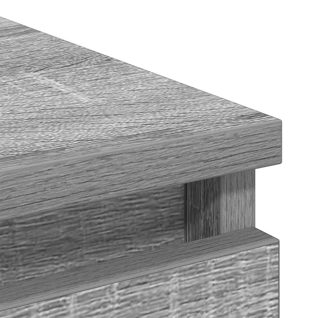 Buffet sonoma gris 100x35x99 cm bois d'ingénierie - XIOS