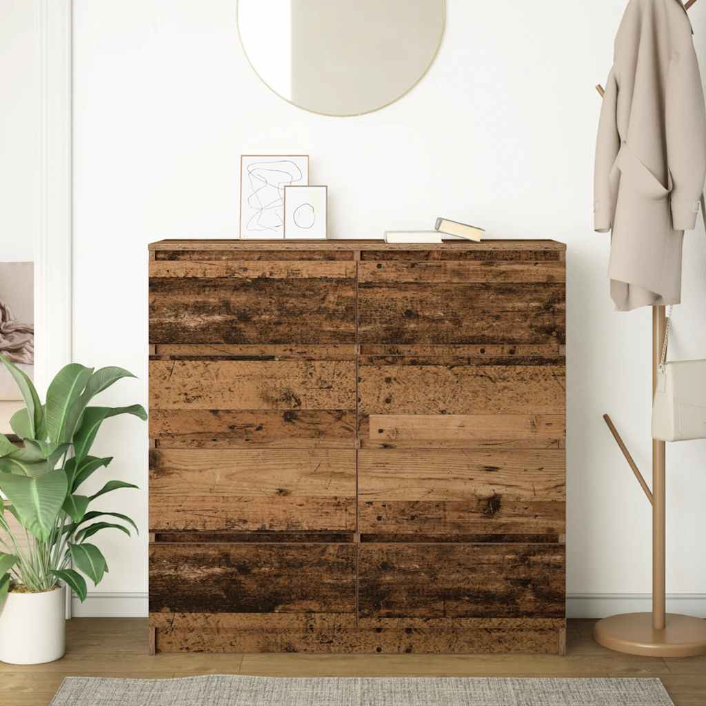 Buffet vieux bois 100x35x99 cm bois d'ingénierie - XIOS