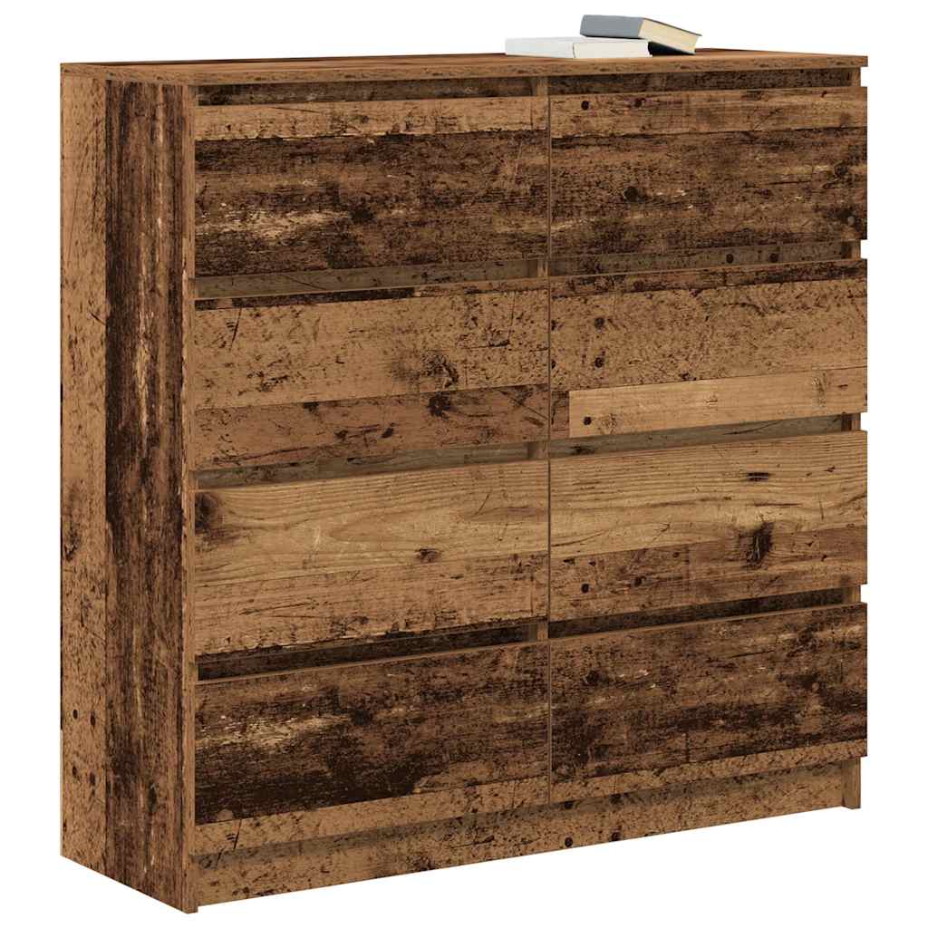 Buffet vieux bois 100x35x99 cm bois d'ingénierie - XIOS
