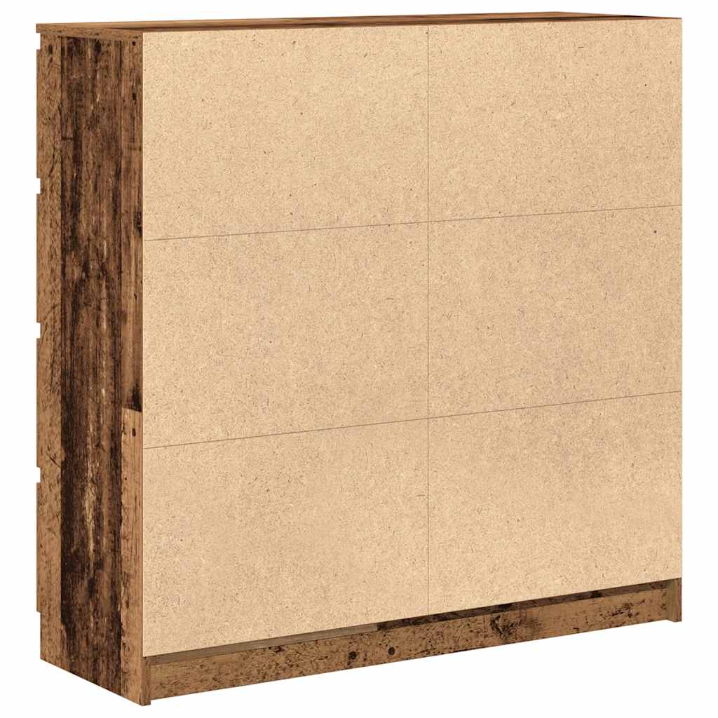 Buffet vieux bois 100x35x99 cm bois d'ingénierie - XIOS