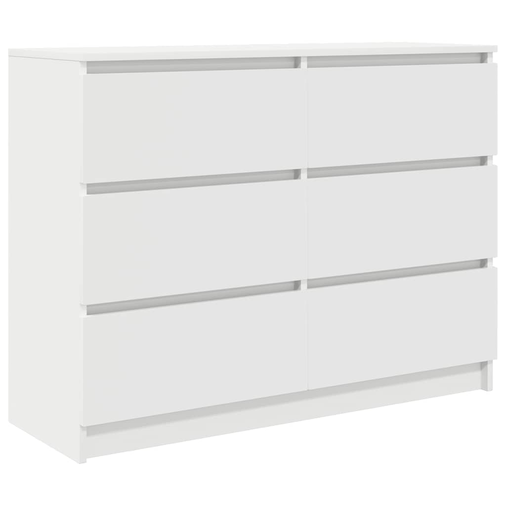Buffet blanc 100x35x76 cm bois d'ingénierie - XIOS