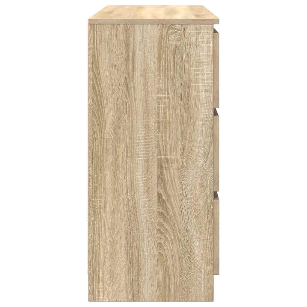 Buffet chêne sonoma 100x35x76 cm bois d'ingénierie - XIOS