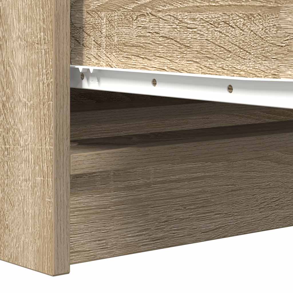 Buffet chêne sonoma 100x35x76 cm bois d'ingénierie - XIOS