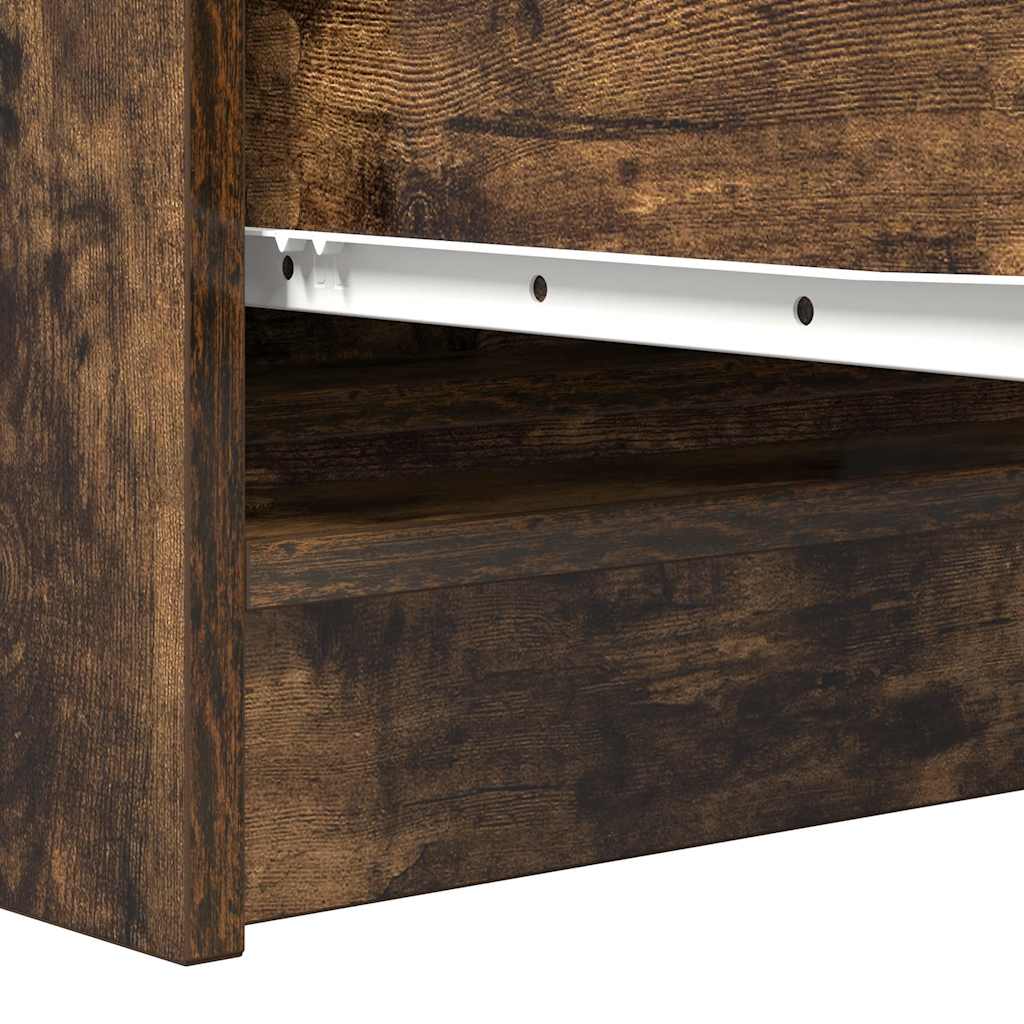 Buffet chêne fumé 100x35x76 cm bois d'ingénierie - XIOS
