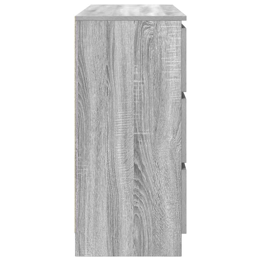 Buffet sonoma gris 100x35x76 cm bois d'ingénierie - XIOS