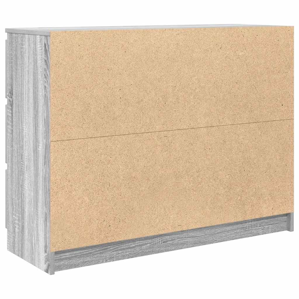 Buffet sonoma gris 100x35x76 cm bois d'ingénierie - XIOS