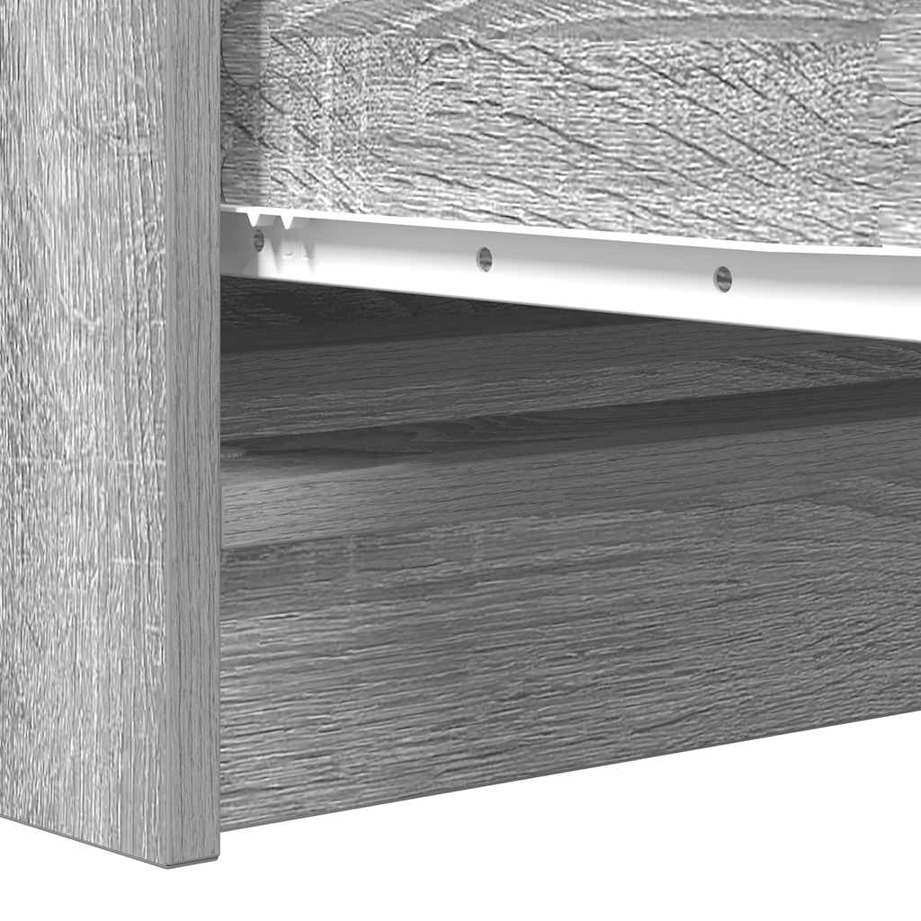 Buffet sonoma gris 100x35x76 cm bois d'ingénierie - XIOS