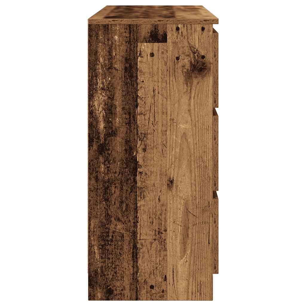 Buffet vieux bois 100x35x76 cm bois d'ingénierie - XIOS