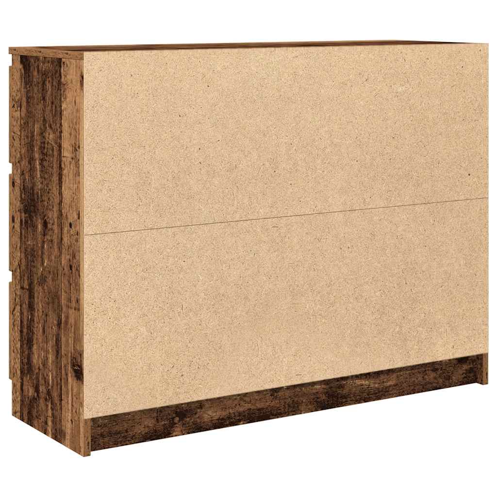 Buffet vieux bois 100x35x76 cm bois d'ingénierie - XIOS