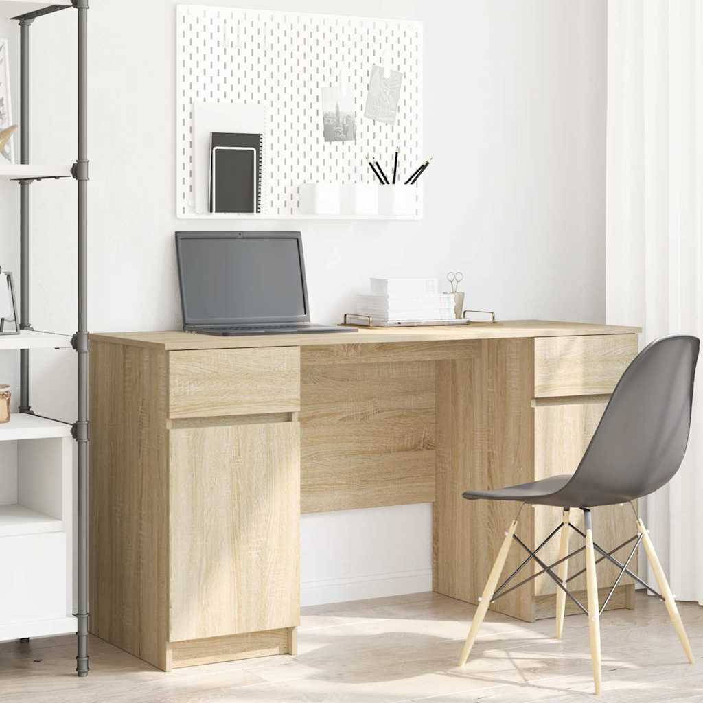 Bureau Chêne sonoma 140 x 49 x 76 cm Bois d'ingénierie - XIOS