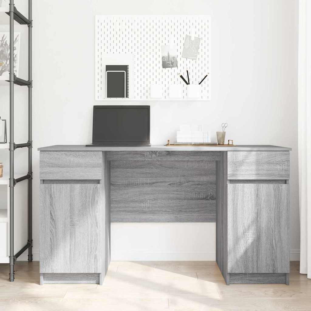 Bureau Sonoma gris Bois d'ingénierie 140 x 49 x 76 cm