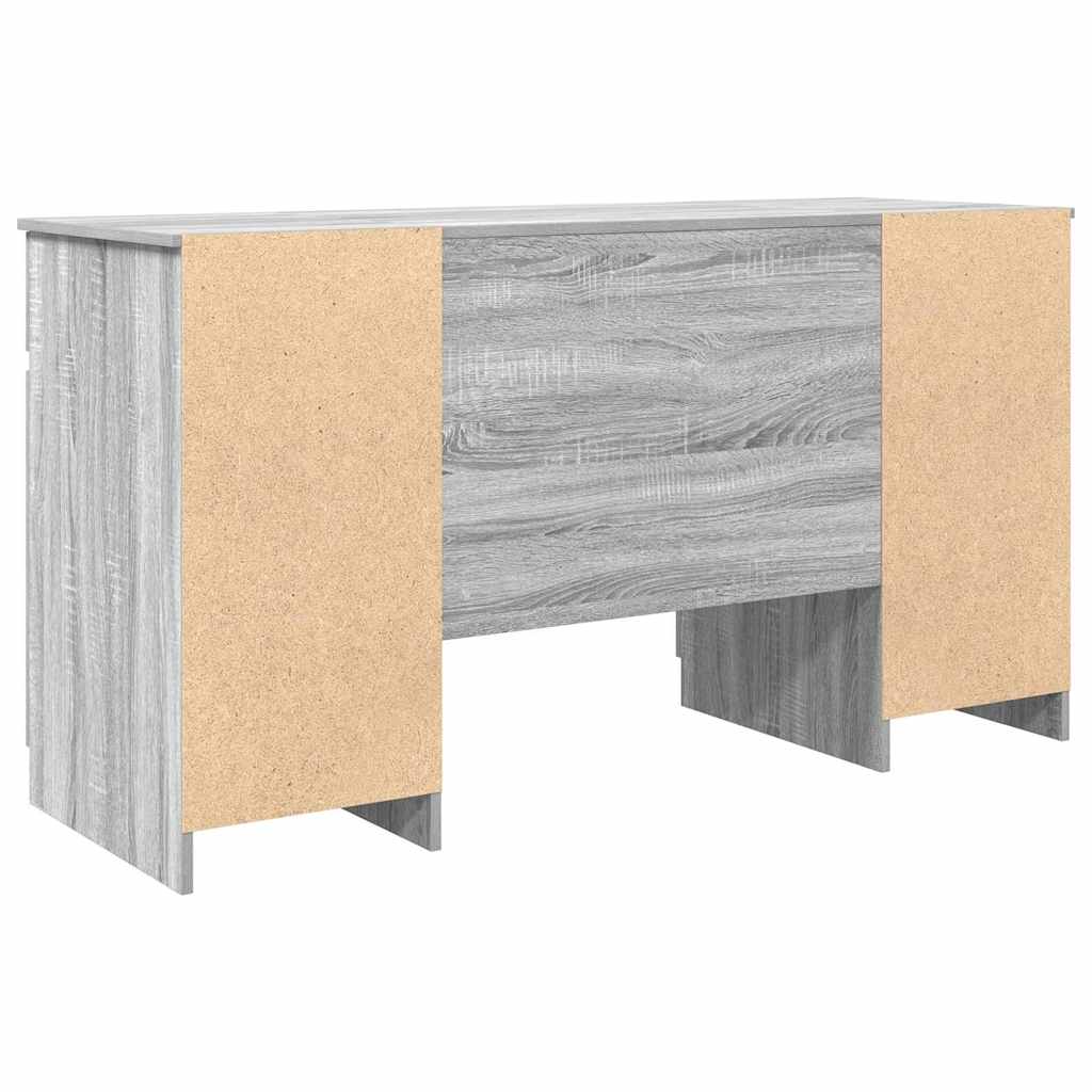 Bureau Sonoma gris 140 x 49 x 76 cm Bois d'ingénierie - XIOS