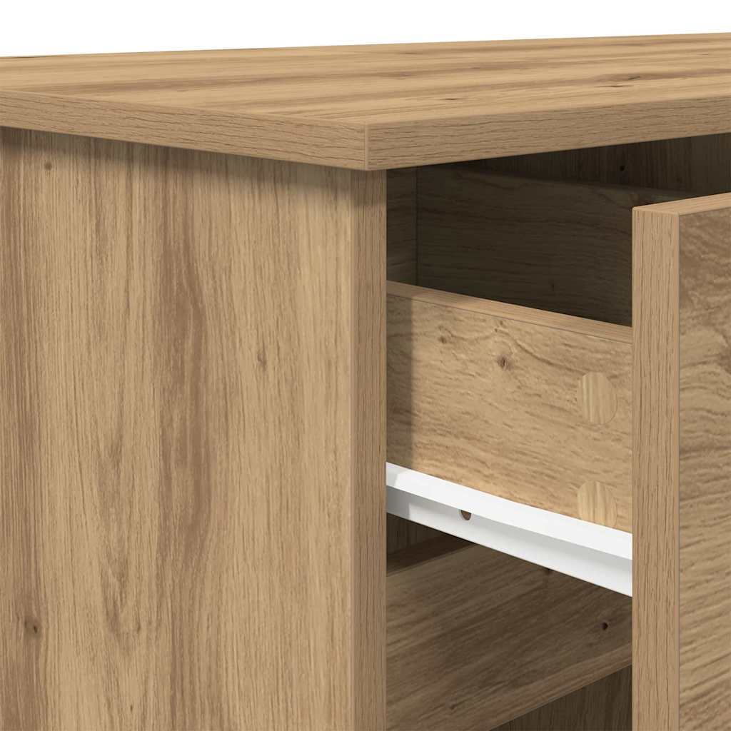 Bureau chêne artisanal 140 x 49 x 76 cm Bois d'ingénierie - XIOS