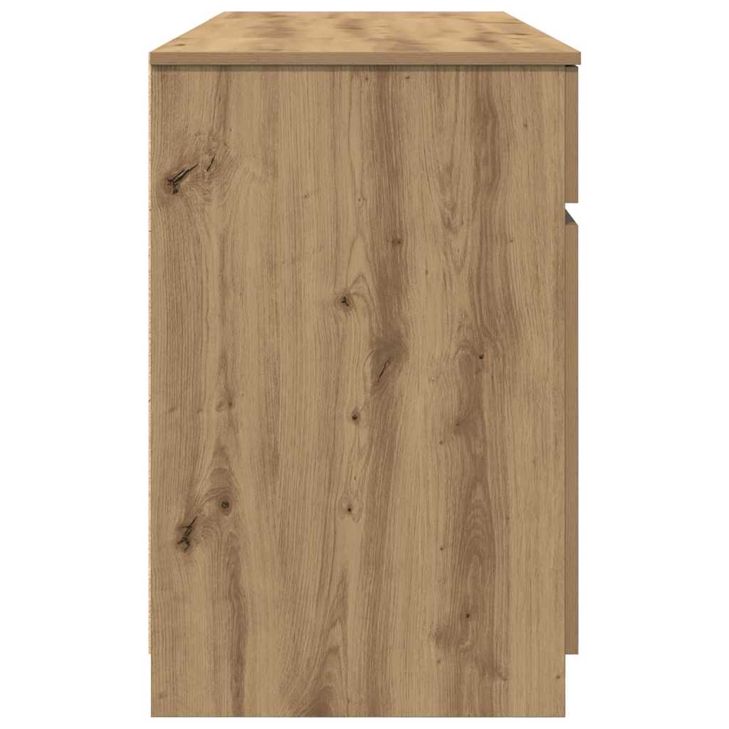 Bureau chêne artisanal 140 x 49 x 76 cm Bois d'ingénierie - XIOS