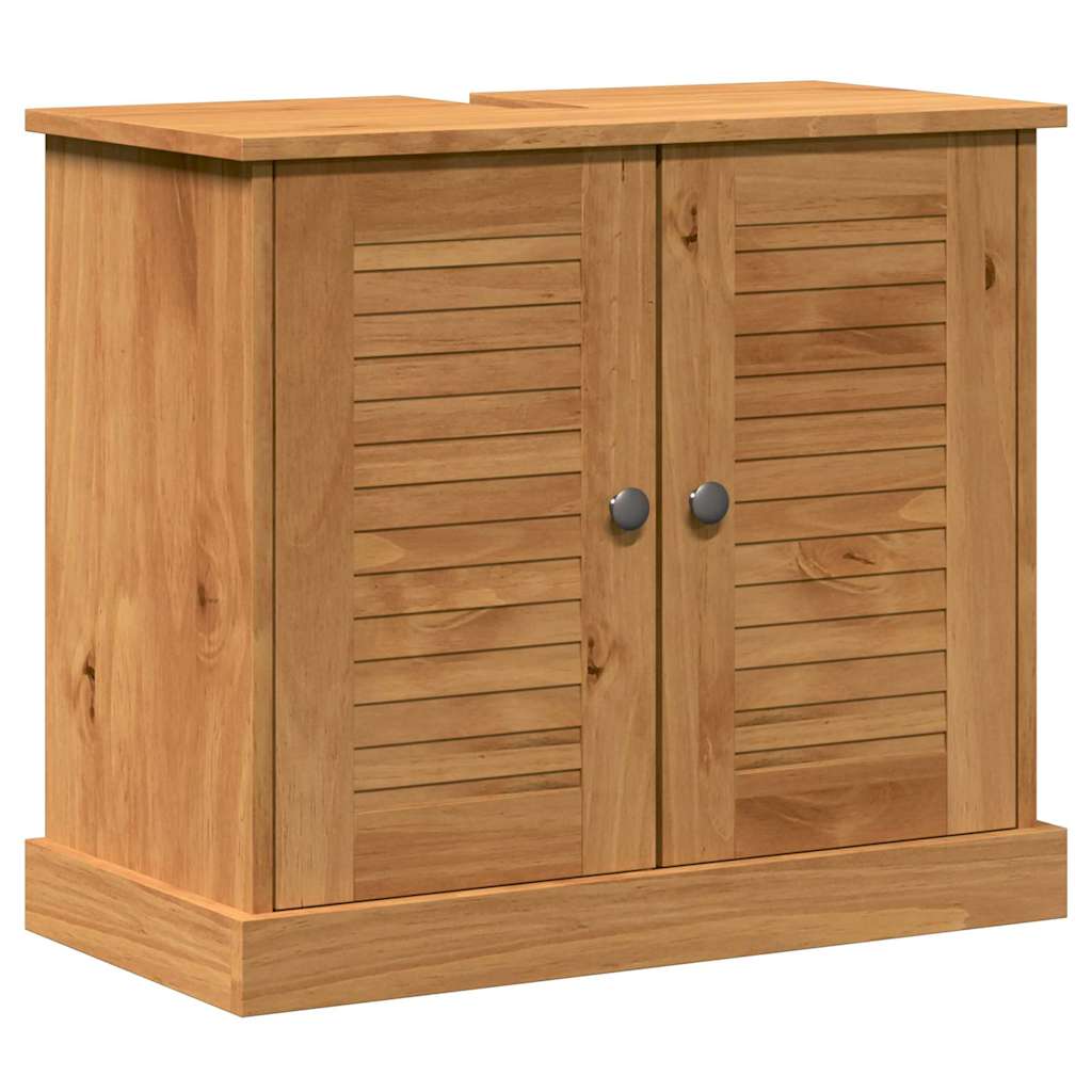 Ensemble de mobilier de salle de bain VIGO 3 pc Marron miel