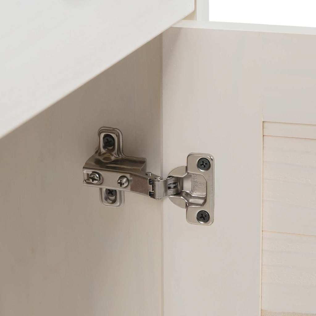 Ensemble de mobilier de salle de bain 4 pièces Blanc antique