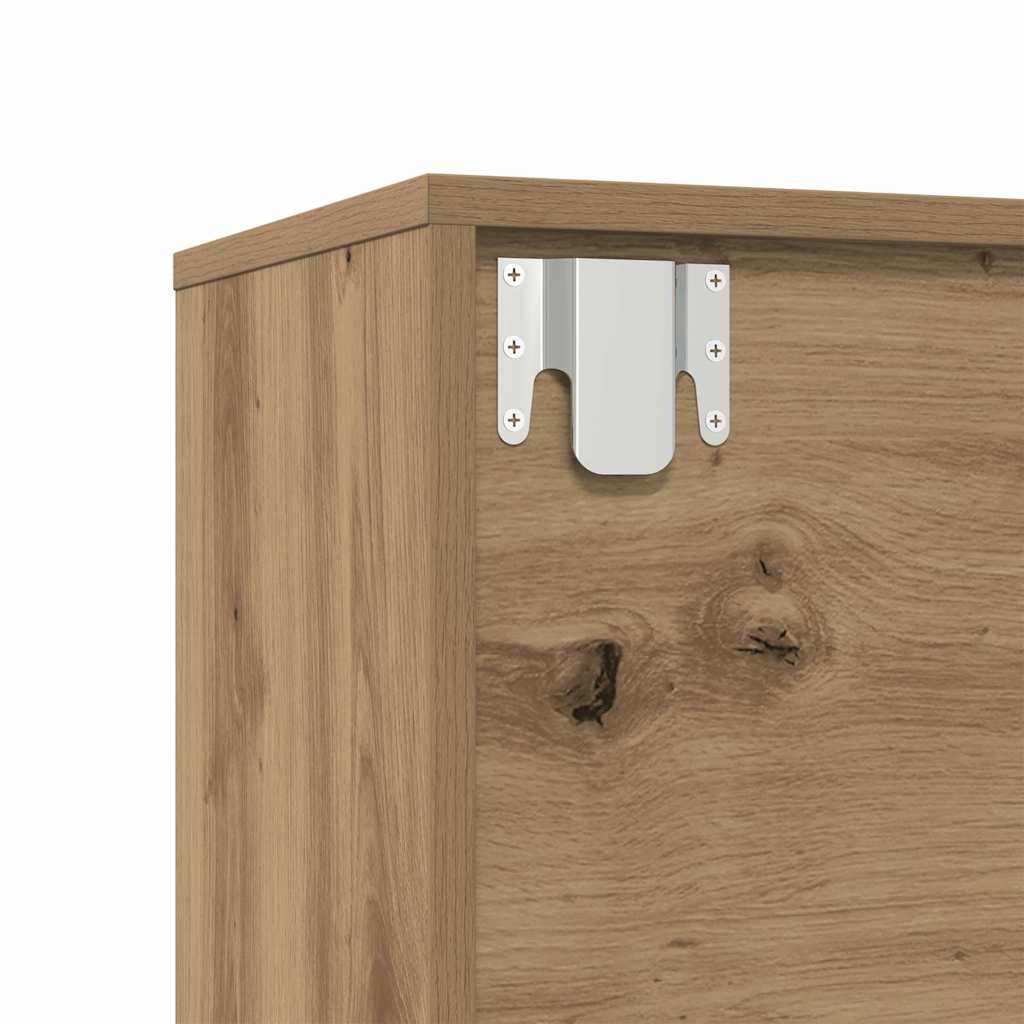 Bibliothèques 3 pcs chêne artisanal bois d'ingénierie - XIOS