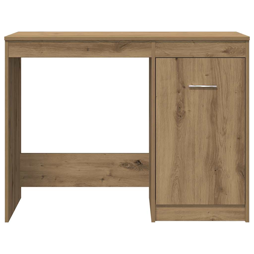 Bureau avec armoire en bois d'ingénierie chêne artisanal - XIOS