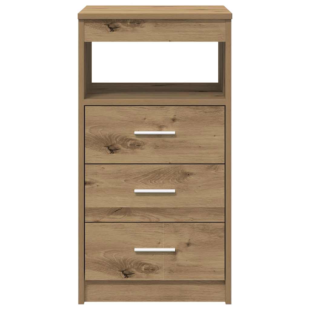 Bureau avec armoire en bois d'ingénierie chêne artisanal - XIOS