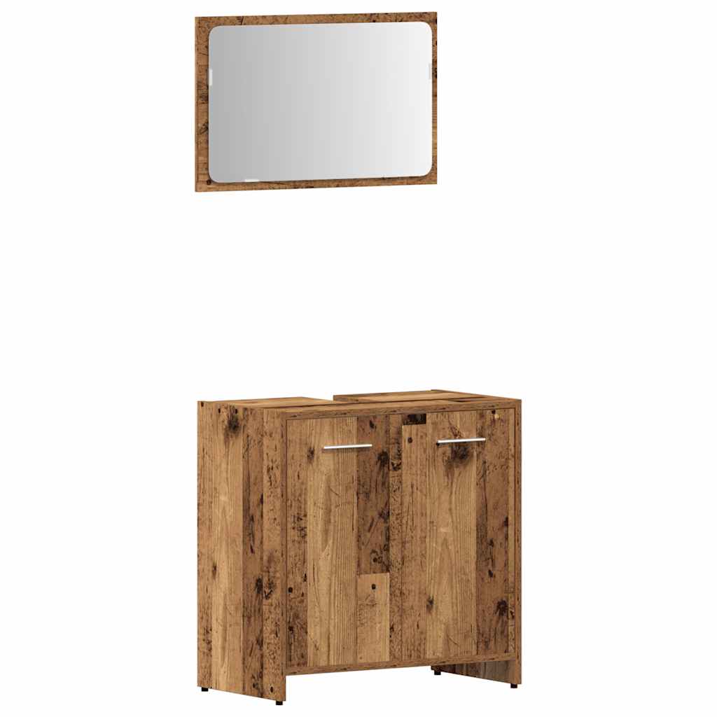 Ensemble de meubles salle de bain 4 pcs bois d'ingénierie