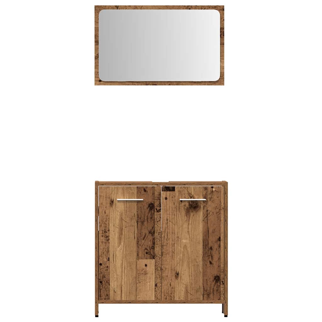 Ensemble de meubles salle de bain 4 pcs bois d'ingénierie