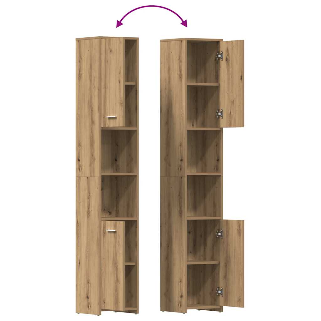 Ensemble de meubles salle de bain 3 pcs bois d'ingénierie