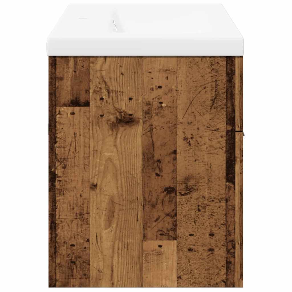 Ensemble de meubles salle de bain 2 pcs bois d'ingénierie