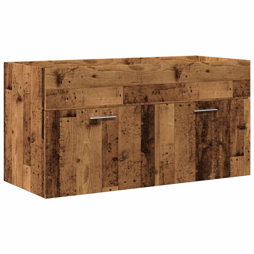 Ensemble de meubles salle de bain 3 pcs bois d'ingénierie
