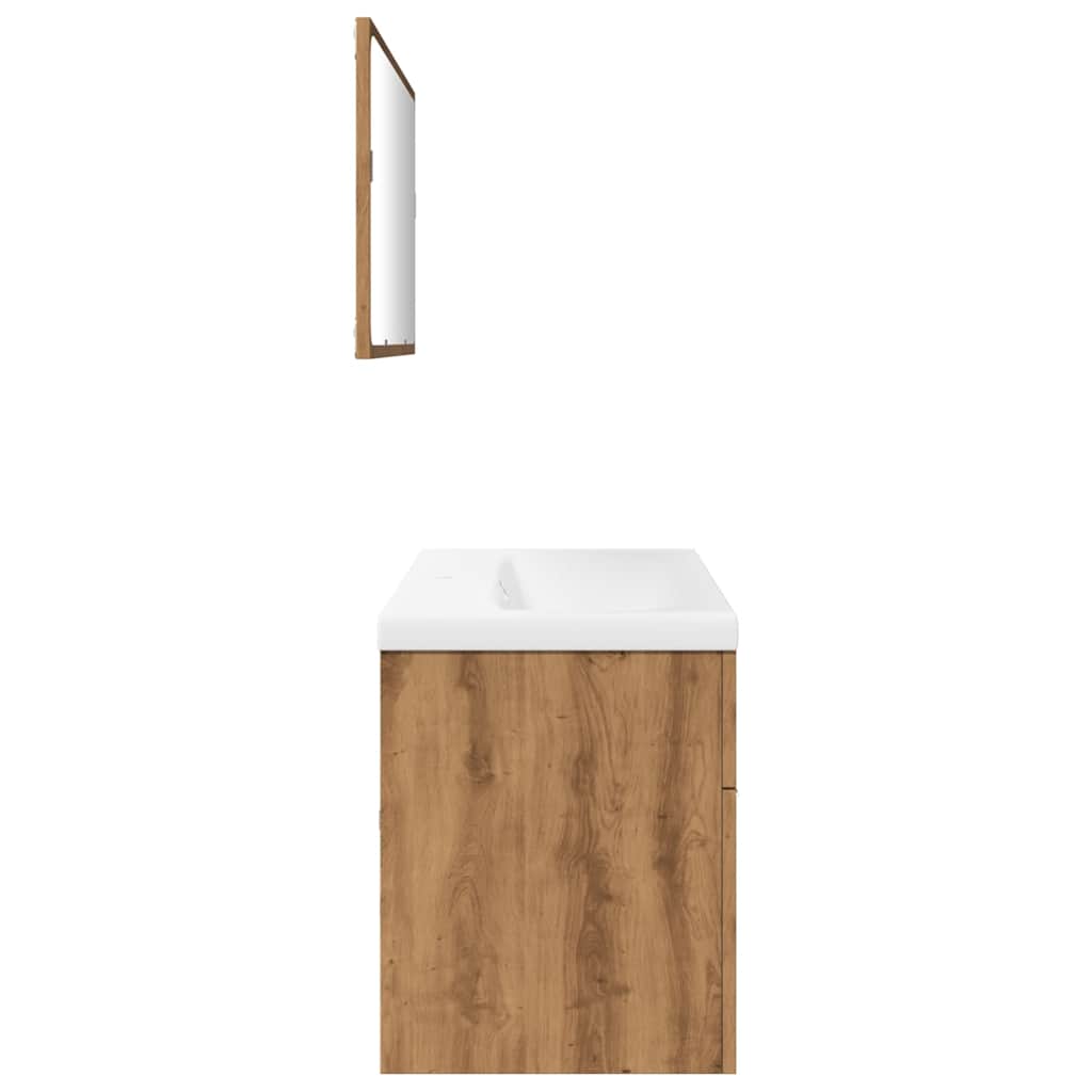 Ensemble de meubles salle de bain 3 pcs bois d'ingénierie