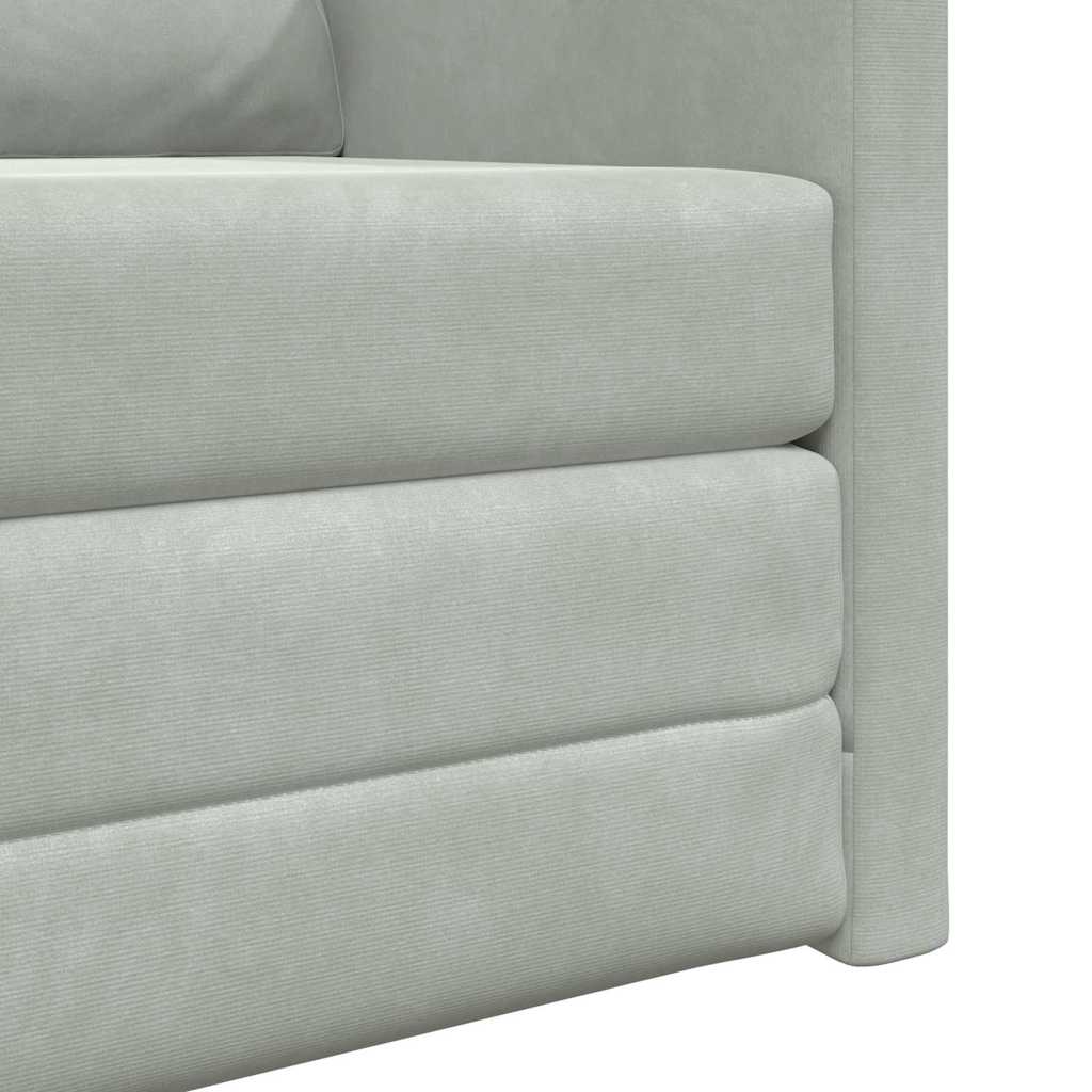 Canapé-Lit Gris clair 74 x 77 x 81 cm Velours - XIOS