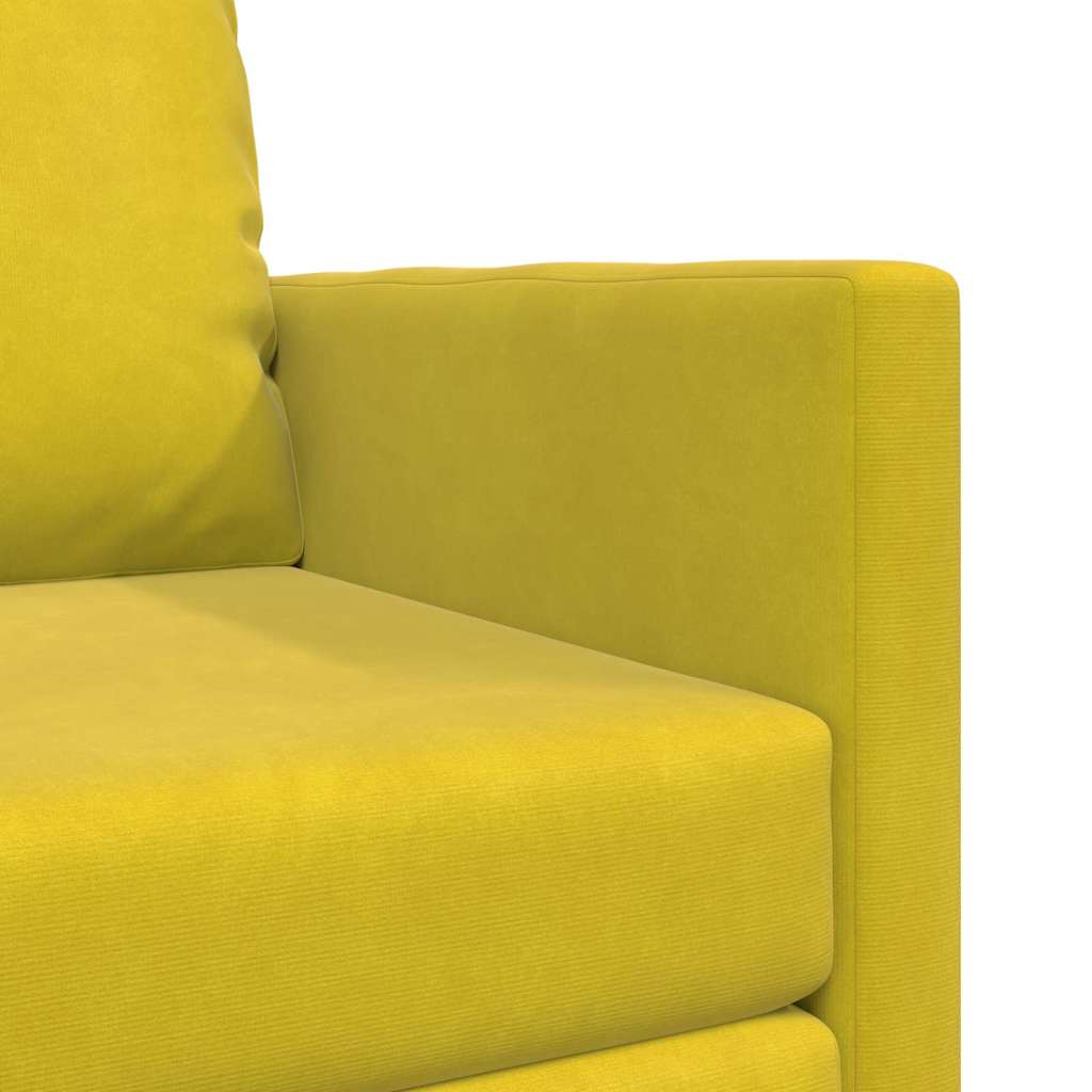 Canapé-lit avec coussin Jaune foncé 74 x 77 x 81 cm Velours - XIOS