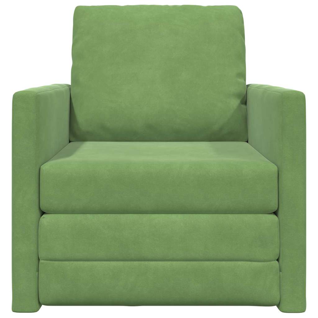 Canapé-Lit 60cm Vert clair Velours - XIOS