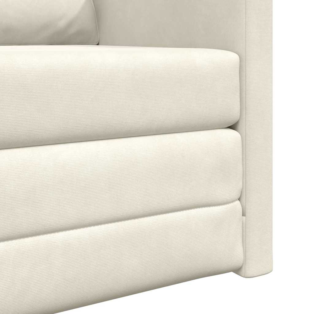 Canapé-Lit 60cm Crème Velours - XIOS