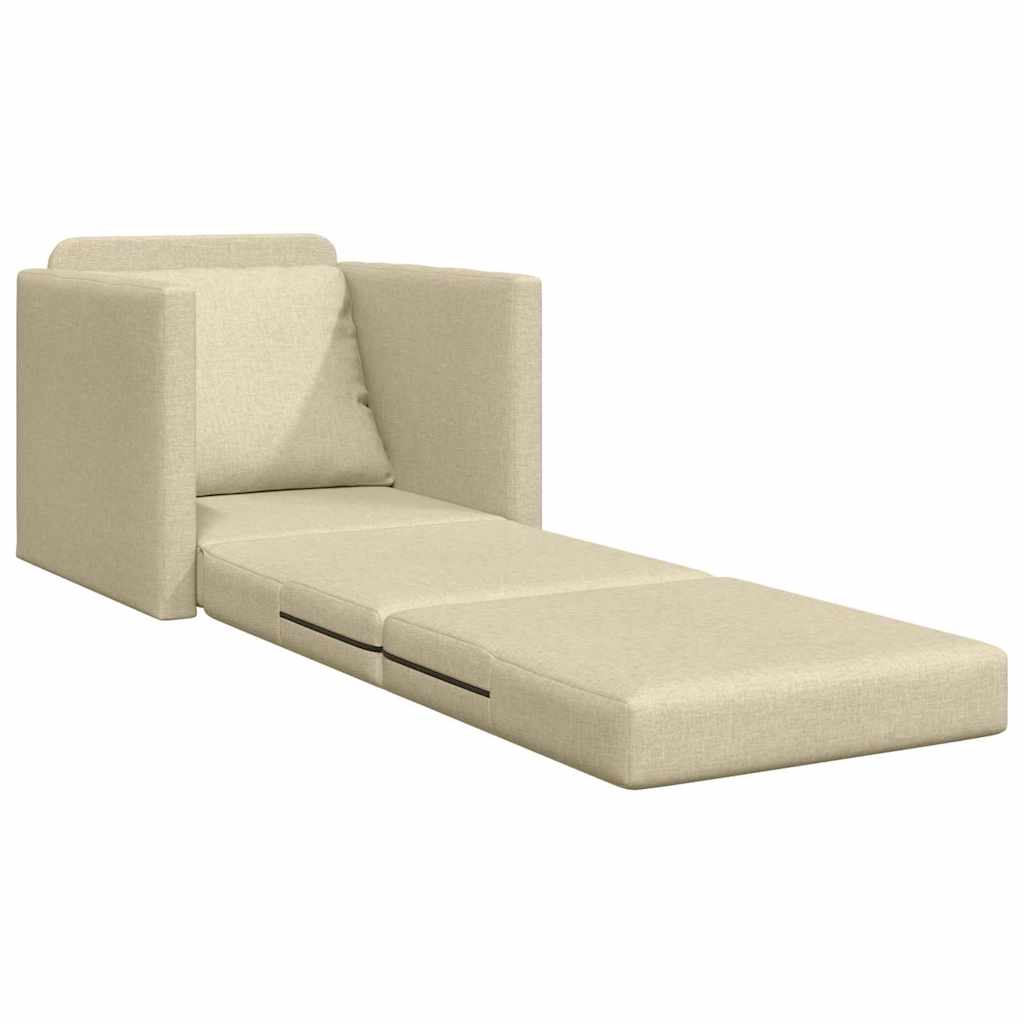 Canapé-Lit Crème 74 x 77 x 81 cm Velours - XIOS